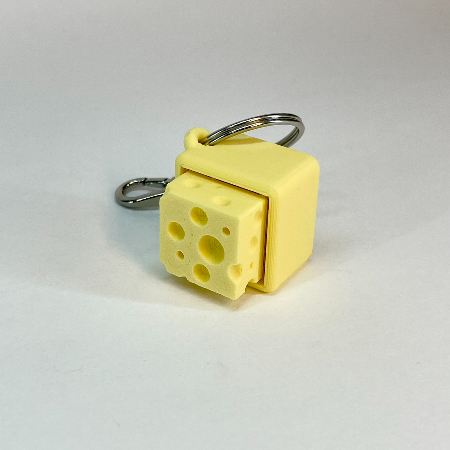Cheesy Key Clicker Keychain