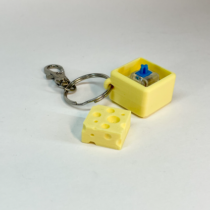 Cheesy Key Clicker Keychain