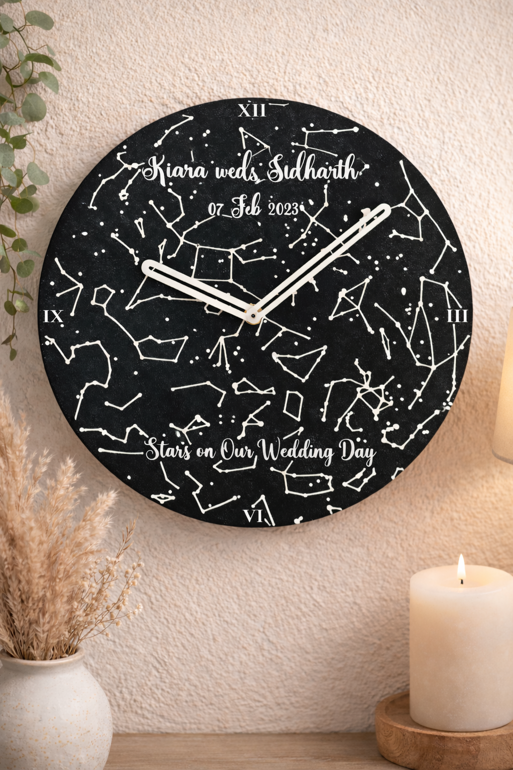Personalized Star Map Clock
